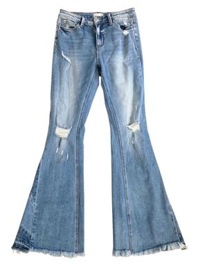 Altar'd State Distressed Flared Women's Jeans Size 28 Tall Girl Friendly